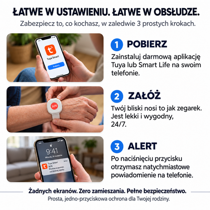 Alertia™ - Bezprzewodowa opaska bezpieczeństwa SOS